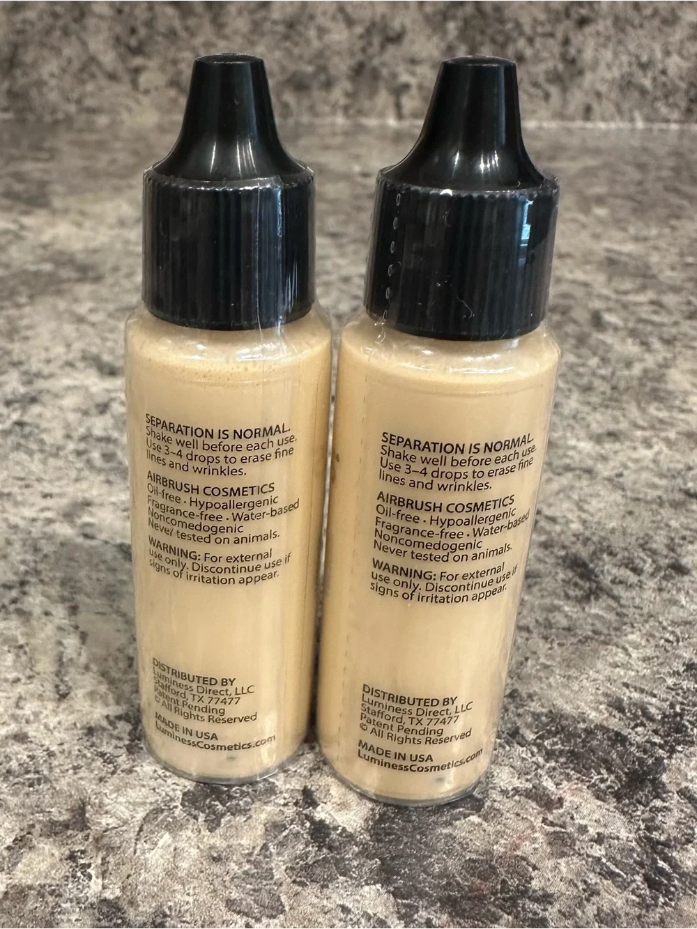 NEW 2x Luminess Eraser Airbrush Concealer .50 fl oz